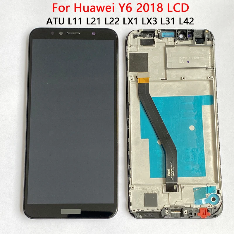 Оригинальный ЖК дисплей Honor 7A Pro для huawei Y6 Prime 2018 с рамкой и сенсорным экраном в