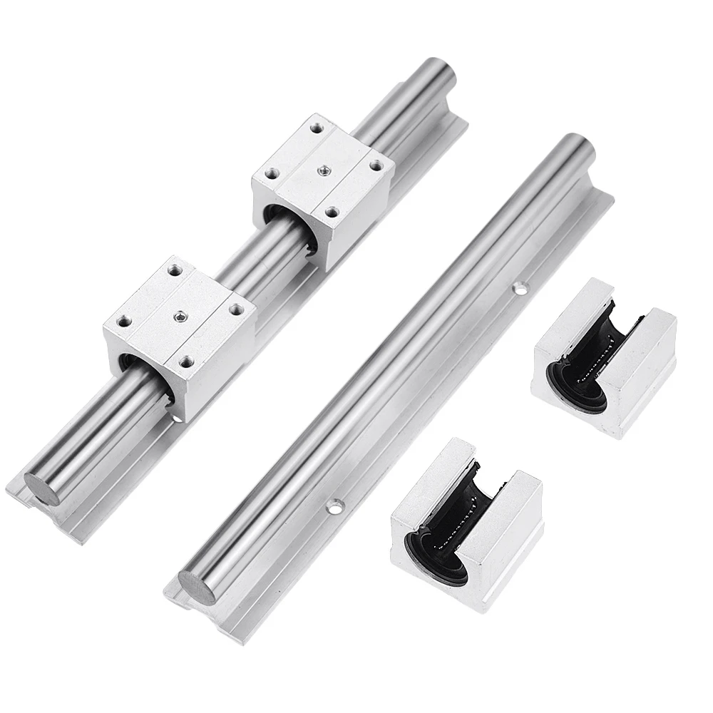 Guia Linear Comprimento do Trilho 300 1000 1500 mm com Peças Sbr12uu Sbr16uu Sbr20uu Bloco de Rolamento Linear Cnc Peças Sbr12 Sbr16 Sbr20