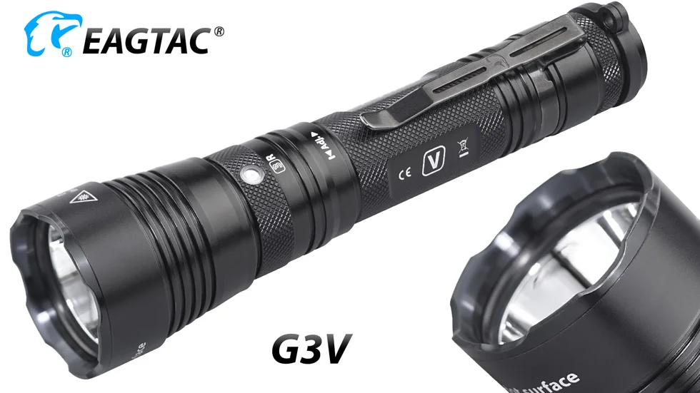 EAGTAC G3V тактический светодиодный светильник-вспышка Ультра-яркий фонарь 21700 5000 мАч аккумулятор USB Перезаряжаемый водонепроницаемый полицейский светильник