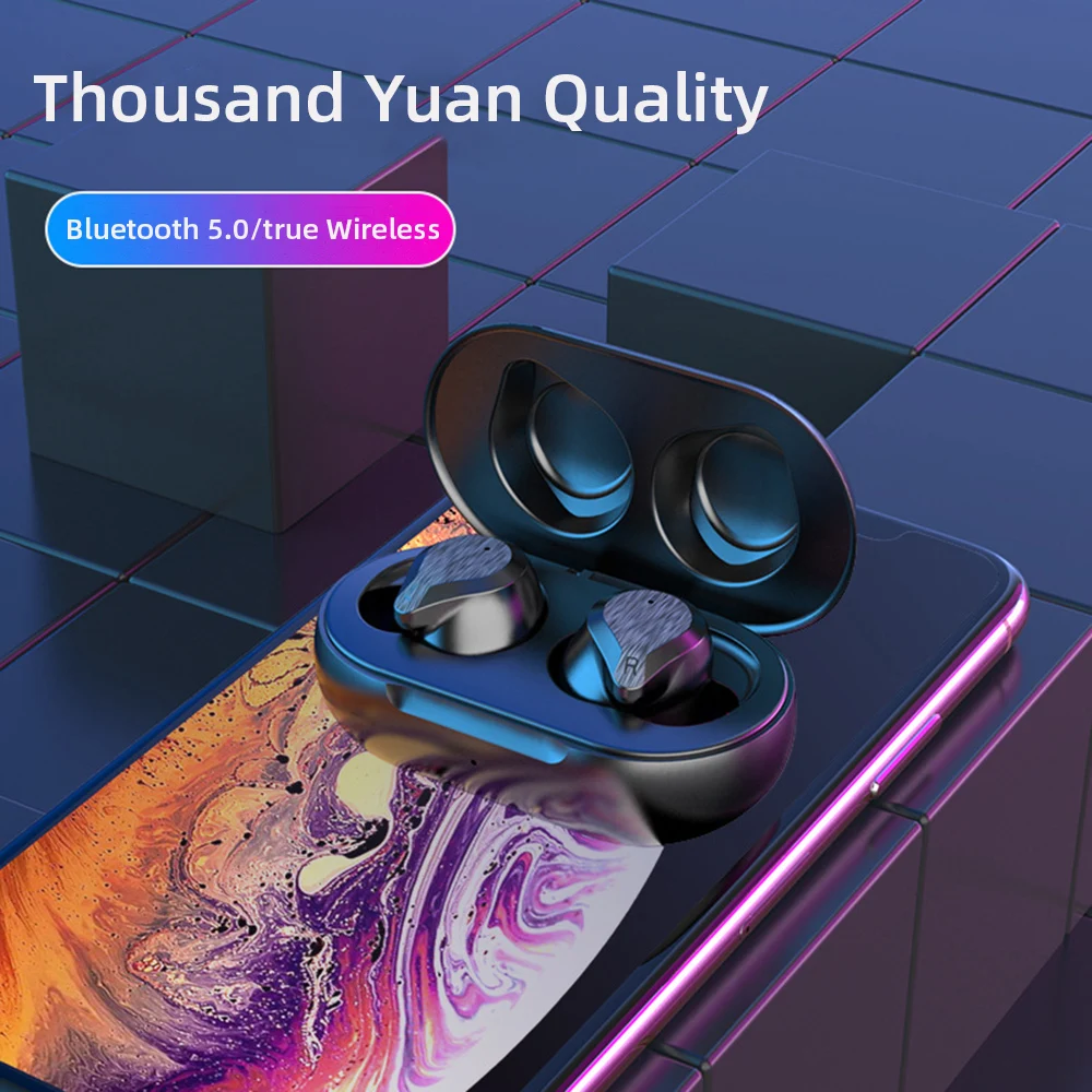 TWS Wireless Bluetooth Earphone V5 0 Charging Case Headsets Music Sports For Huawei iPhone Universal Call Handsfree Earbuds Mini