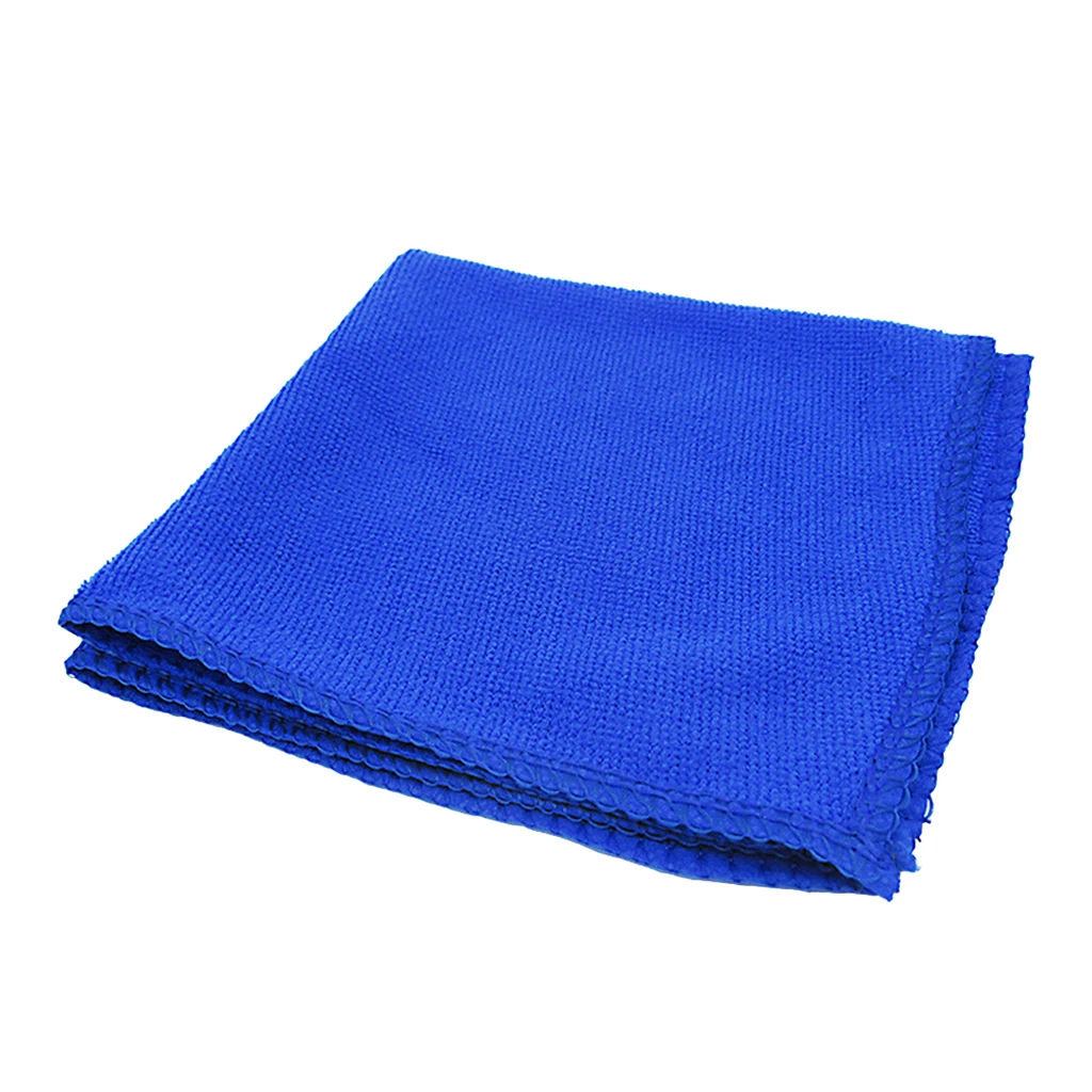 12X12”Blue Car Cleaning Towel Cloth Microfiber Ultra Soft Scratch Free