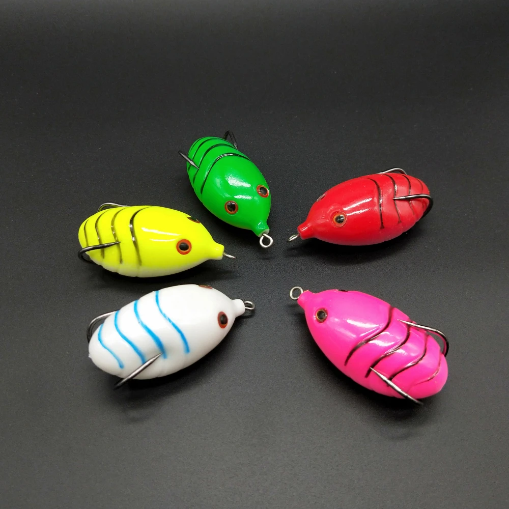 1PCS Fishing Lure Artificial Frog Lure Top water Ray Artificial Crank