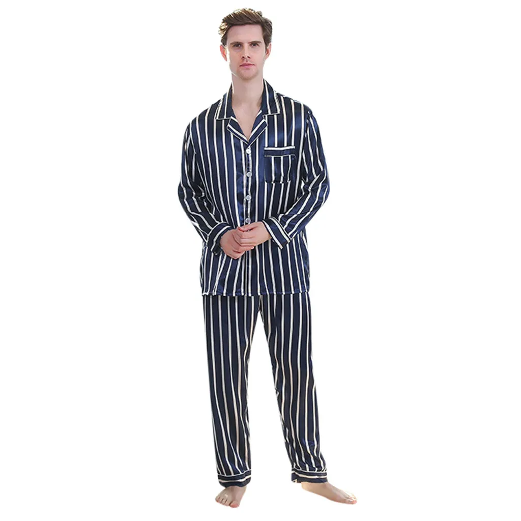 

Men's Bathrobe Long-sleeved Solid Color Suit Foreign Trade Home Clothes Service Pajama Sets For Men Sleepwear Bride Robe 2019