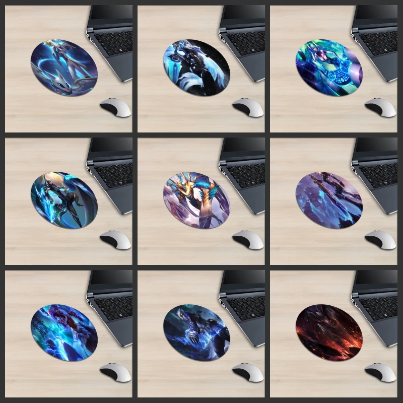 XGZ игра круглый коврик для мыши Лига Легенд игры персонажа Riven Yasuo сильный Matchup Esports