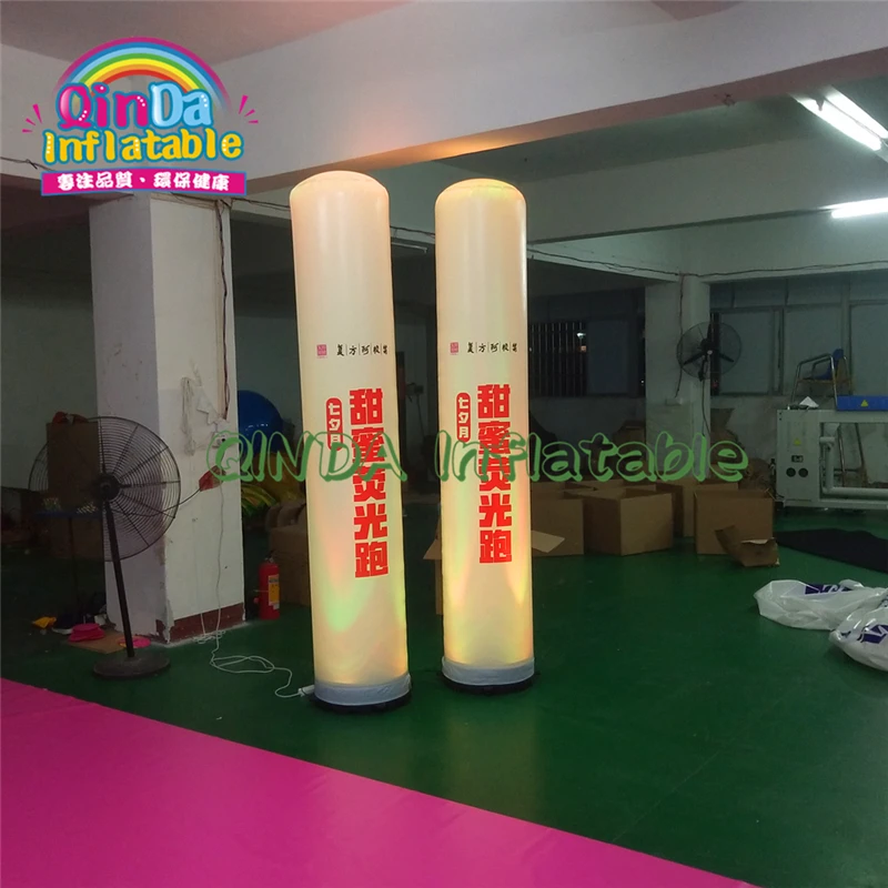 

Commercial Event Decoration Color-Changing Inflatable Led Decoration Outdoor Lighting Inflatable Pillar With Led Light For Pub