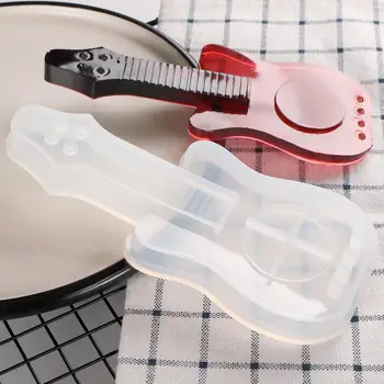 

1PCS Guitar Shaped Jewelry Tool Jewelry Mold UV Epoxy Resin Silicone Molds for Making Jewelry