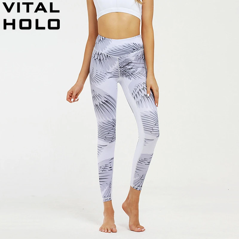 

Gym Yoga Sport Leggings Fitness Women Sport Yoga Pants High Waist Wing Print Sport Tights Workout Running Pants Sports Clothing
