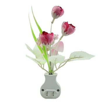 

Kids Night light Color Changing Flower Plug In LED Mushroom Night Light Wall Lights