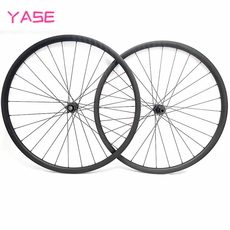 YASE 29er Углеродные mtb колеса AM 34x30m бескамерные mtb диски для велосипеда DT240S прямые тяговые буст 110x15 148x12 mtb велосипедные дисковые колеса