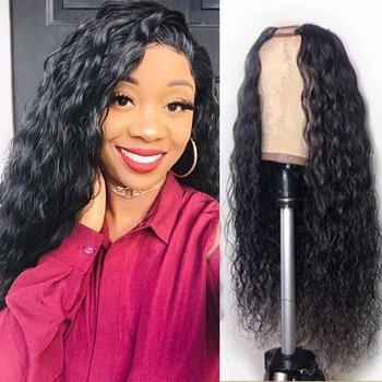 

Loose Wave Human Hair U Part Wigs Long Human Hair Wig Brazilian Hair 1"x4" U Part Wigs Glueless