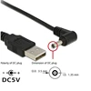 Wholesale 0.8M black USB 2.0 male to male USB power cable DC 3.5*1.35mm elbow 90 degree charging cable USB extension power cable ► Photo 3/6