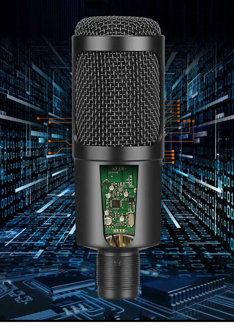 USB конденсаторный микрофон игра караоке Twitch голосовой Подкаст настольная подставка микрофоны подключи и играй микрофон для Youtube