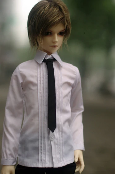 1/4 1/3 scale BJD doll clothes White shirt+ tie for BJD/SD accessories ID72 uncle.Not included doll,shoes,wig and other A1027