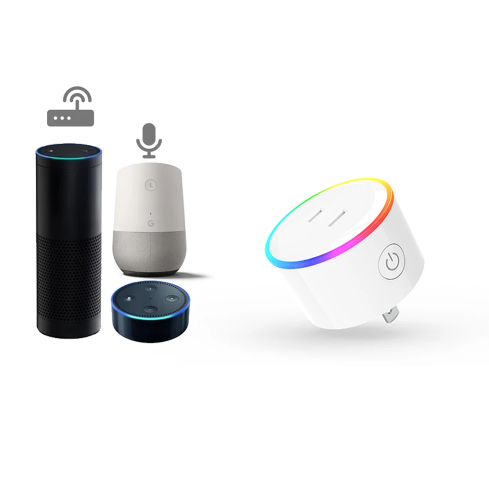 Смарт-розетка Timethinker WiFi цветной светодиодный разъём ПДУ таймер выход питания JP-Plug Высокое качество WiFi Smart Plug