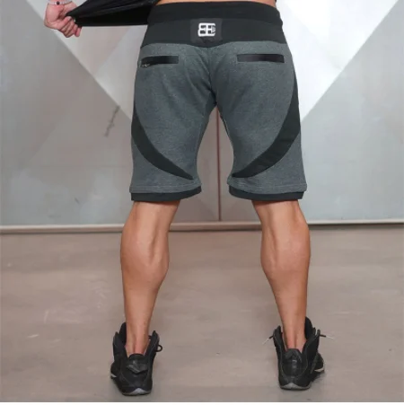 Новинка года; мужские спортивные костюмы; pantalones cortos de verano Bermuda pantalones cortos fitness hombre cu