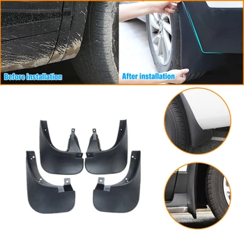 

For Hyundai Tucson 2006-2017 4pcs Auto Fender Flares Mudflaps Safety Reflective Warning Mud guards Car Accessories