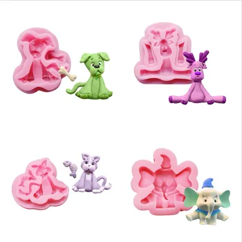 

Dog/Deer/Cat/Elephant Animals Silicone Mold Cake Decoration Moulds Sugarcraft Cake Mould Cake Decorating Tool Baking Accessories