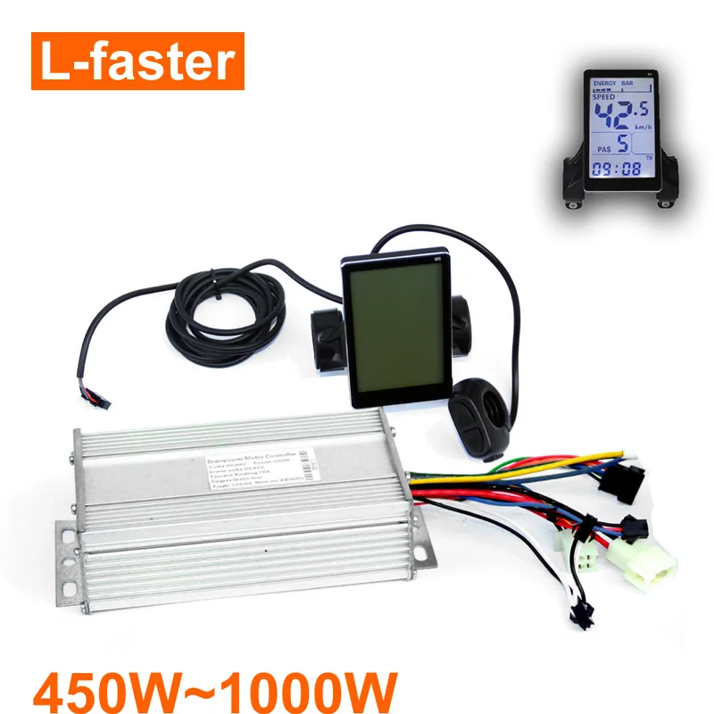 450W 1000W Brushless Controller Speedometer M5 Escooter Display Big