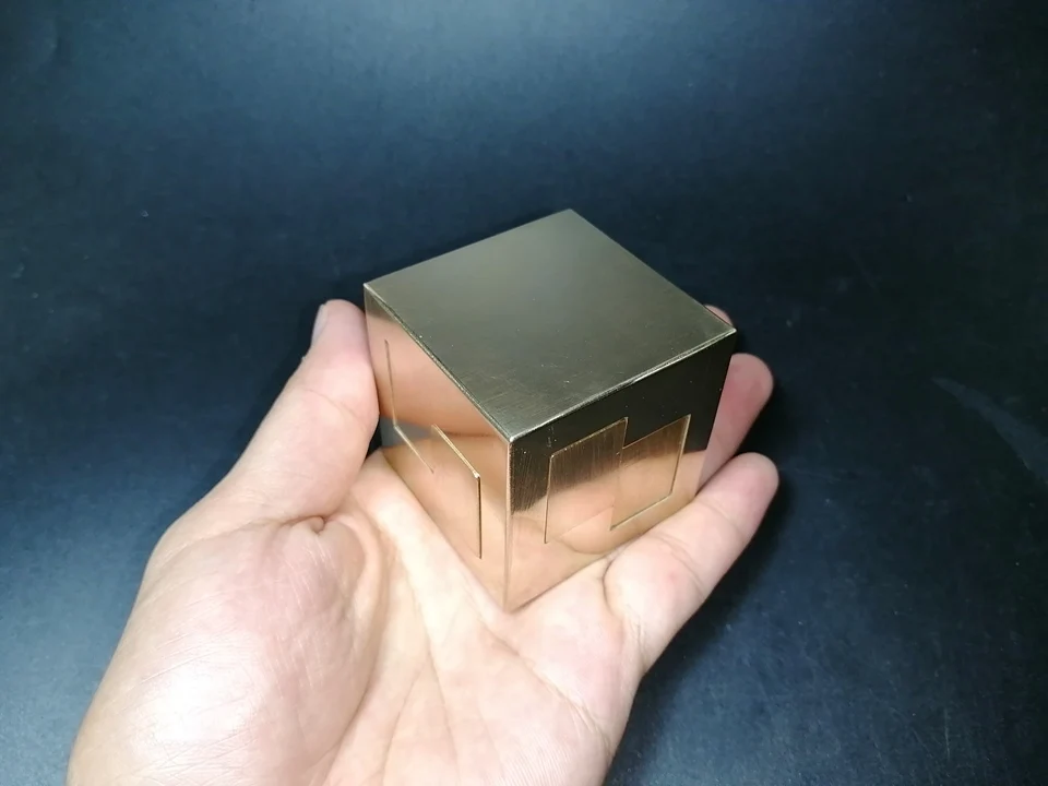 Коллекционная Чистая латунная металлическая игра-головоломка медная модель логическое Хобби Коллекционные игрушки