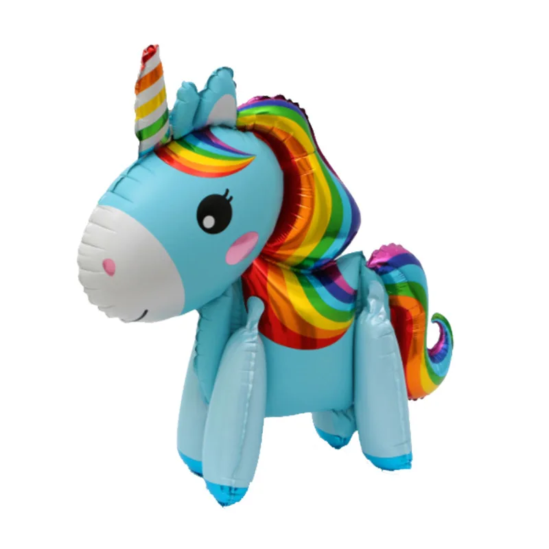 4D Aluminum Film Unicorn CHILDREN'S Toy Birthday Party Decorative Balloon Baby a Year of Age Hundred Days Feast Decoration Suppl