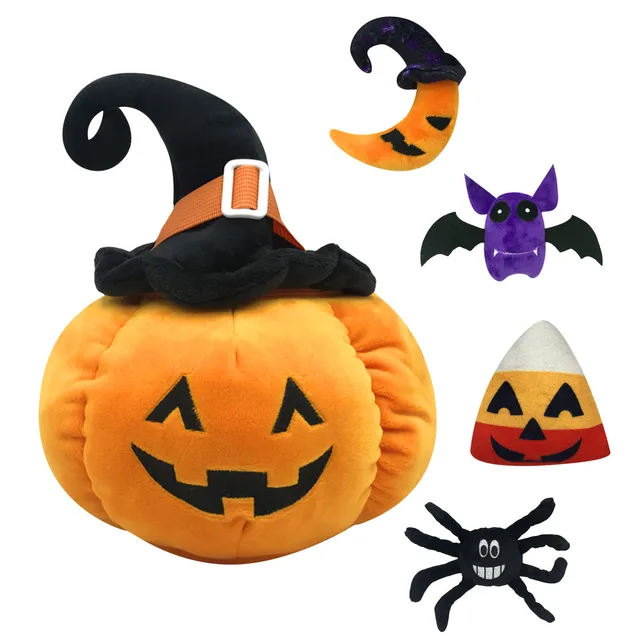 spider pumpkin plush