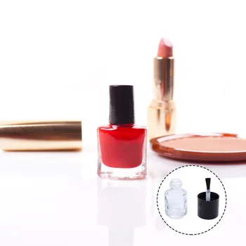 

15pcs 5ml Glass Nail Bottle Empty Nail Polish Bottle with Brush (Round Cap)
