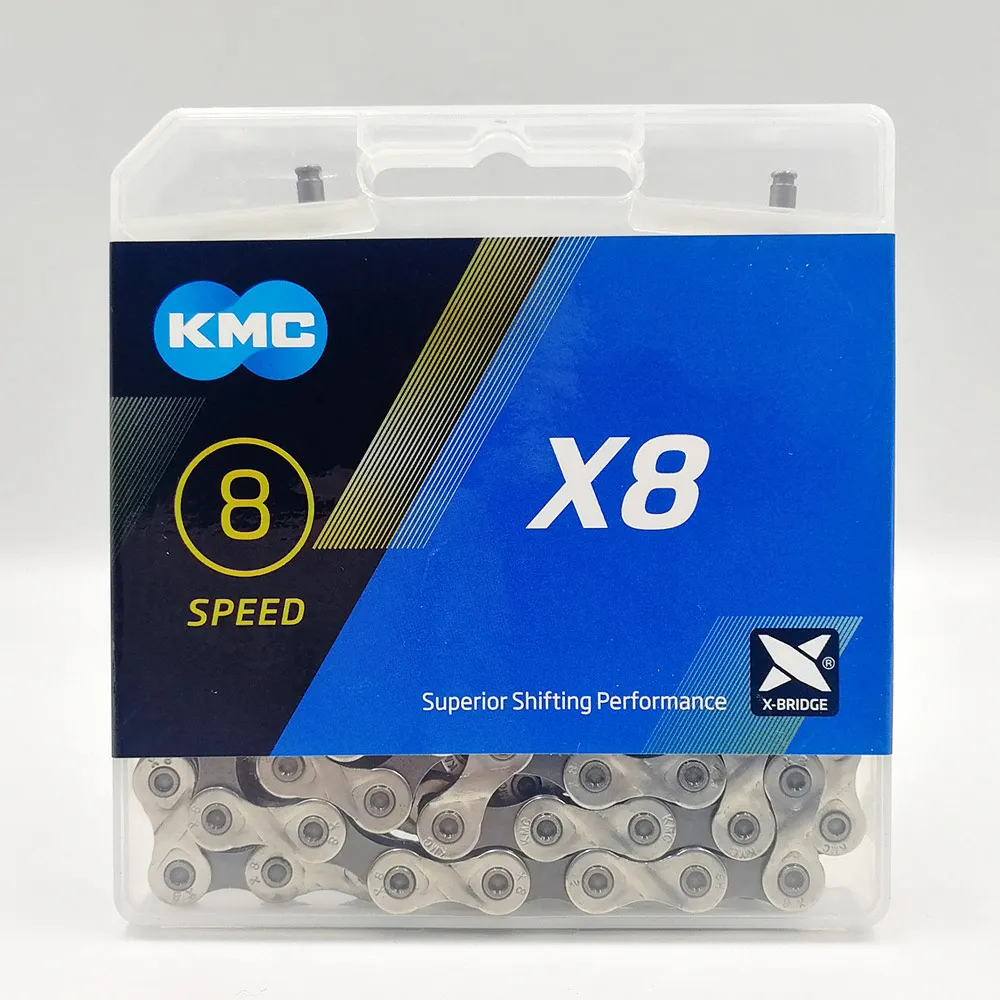 KMC 9S 10S 11S золото X8 X9 X9sl X10 X10sl X11SL Z99 велосипедная цепь для MTB/шоссейного велосипеда для Shimano/SRAM 8 9 10 11 скорость 116л/цепной велосипед - Цвет: X8