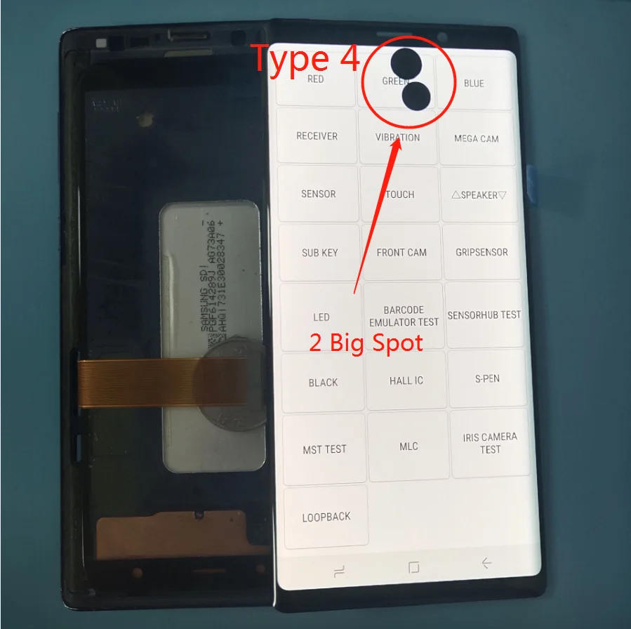 Dead spot lcd для samsung Galaxy Note9 Note 9 lcd дисплей N960F N960D N960DS кодирующий преобразователь сенсорного экрана в сборе без рамки