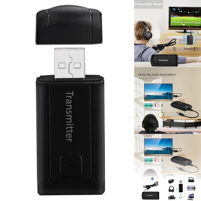Аудио Bluetooth передатчик 3,5 мм беспроводной адаптер с Bluetooth Plug and Play OD889