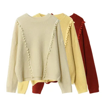 

Round neck pullover sweater women 2020 Korea Dongdaemun women's sweater women's autumn and winter wear