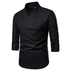 3/4 Sleeve Traditional Chinese Blouse Male Clothing Man Top Oriental V-Collar Shirt Linen Men Kimono Shirt Outfit Clothes XXXXL ► Photo 2/6