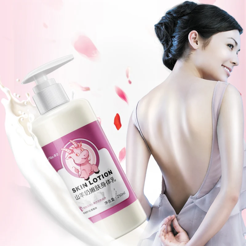 

GoatMilk Skin Silky Body Lotion Moisturizing Whitening Cream Improve Rough Dry Skin Deep Nourishment Body Care