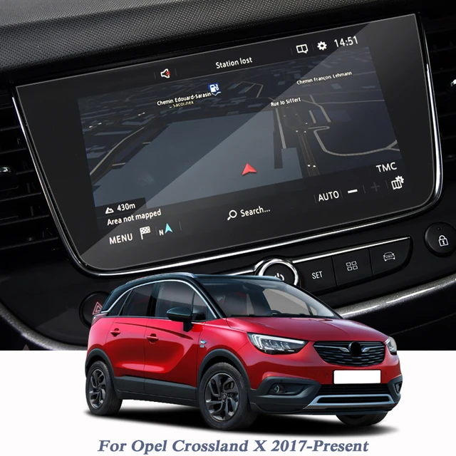 Auto Styling Für Opel Crossland X 2017-Präsentieren GPS Navigation  Bildschirm Glas Schutzhülle Gehärtetem film Interne Zubehör - AliExpress