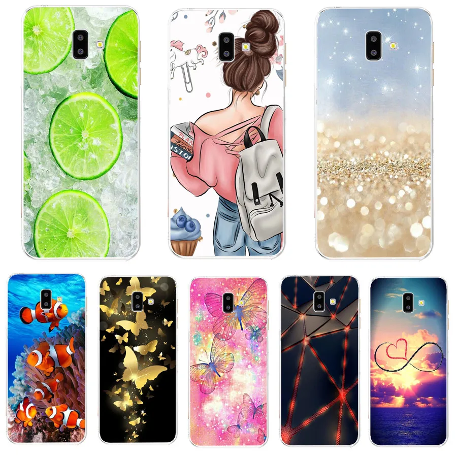 Per Samsung Galaxy J6 Plus 2018 Custodia Morbida In Silicone Tpu Custodia Posteriore Per Coque Fundas Samsung J6 2018 J600F J6 Plus 2018 Custodia Per 