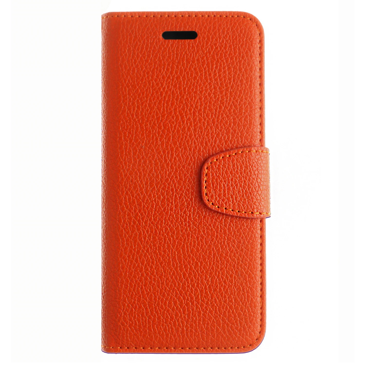 Кожаный чехол для телефона lenovo A536 A358T K3 A6000 S90 P70 K3 Note A7000 A1000 с держателем для карт с откидной подставкой из кожи личи - Цвет: Orange