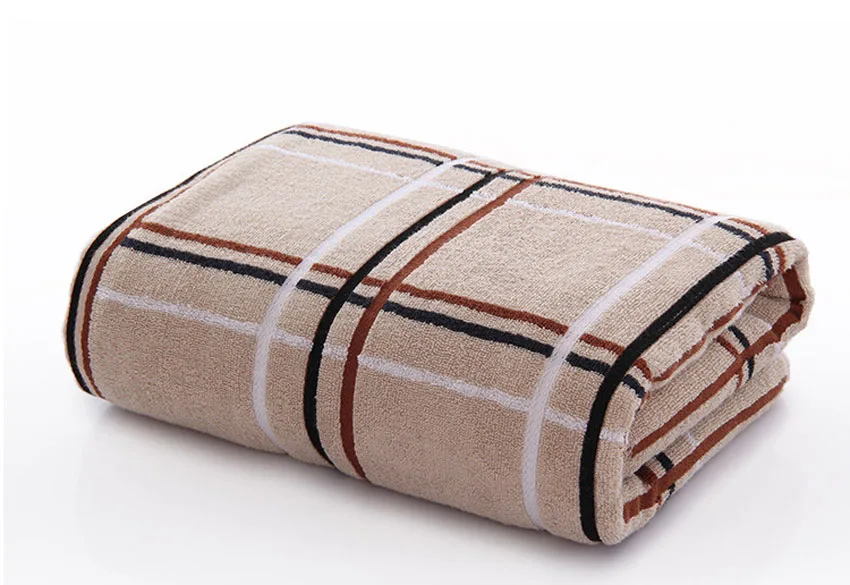 Plaid Bath Towel Striped Shower Bathroom Thick Cotton Soft Home Hotel Spa Towels for Adults Kids Handtuch 70*135cm Toallas