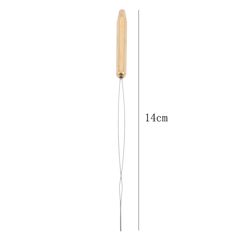 Fishing tools 1PCS Brass Bobbin Threader Fly Fishing Tying Thread Half Hitch Tool Fly Fishing Bug Binding Tools