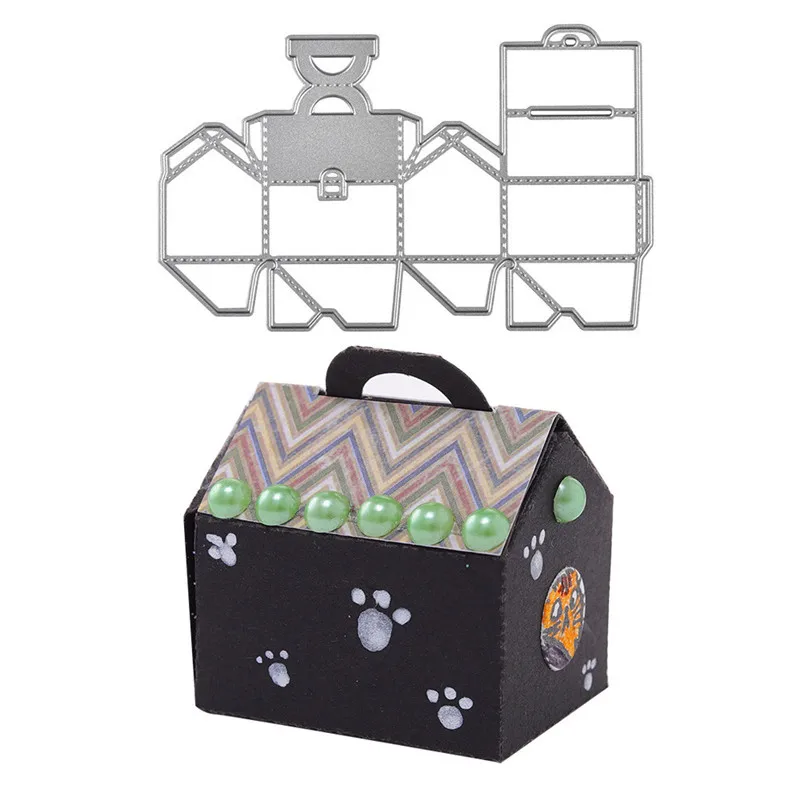 

Eastshape Box Dies House Box Metal Cutting Dies Scrapbooking Embossing Dies Cut Stencils Cards Craft Dies for New 2019