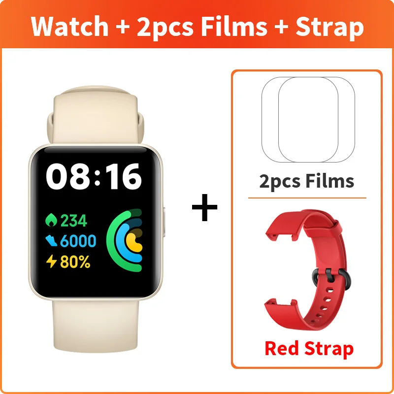 Global Version Xiaomi Redmi Watch 2 Lite 1.55" HD Smart Watch GPS Bluetooth 5.0 Smartwatch Blood Oxygen Sport Bracelet Mi Band 