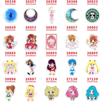 

2020 new arrival Free shipping 30 pcs/package printed resin planar flat-back resins for Hair Bow Decoration PR36338