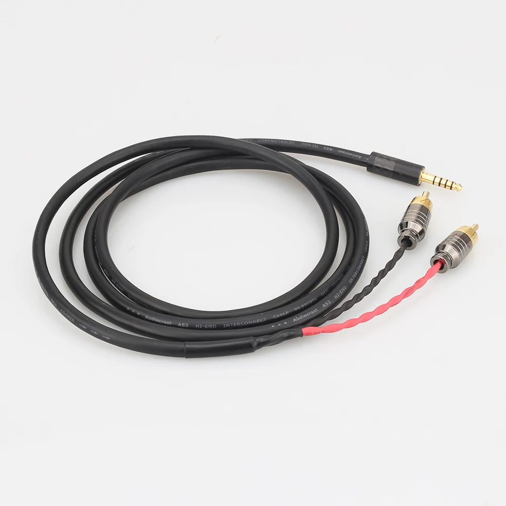 HIFI 4 4mm to 2 RCA Audio Cable 1 tp 2 splitter HIFI cable For SONY NW WM1Z A WM1A 1Z PHA 1A 2A Z1R 4 4mm Upgrade Cable