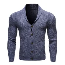 Мужской свитер в минималистическом стиле на пуговицах, однотонный вязаный Тренч, куртка, Кардиган с длинным рукавом, верхняя одежда, свитера, мужские джемпера