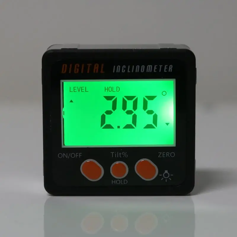 

Digital Inclinometer Electronic Protractor Aluminum Alloy Shell Bevel Box Angle Gauge Meter Measuring tool L4MF