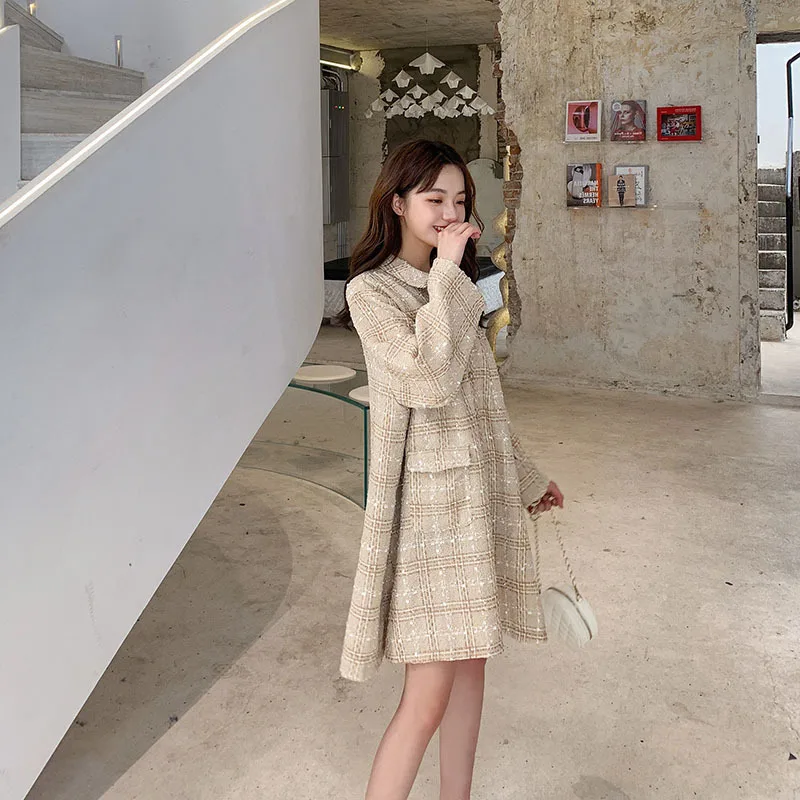 

Photo Shoot Short Dress Women's Mid-length 2020 Spring And Autumn Korean-style Medium Length Graceful Slimming Elegant Skirt