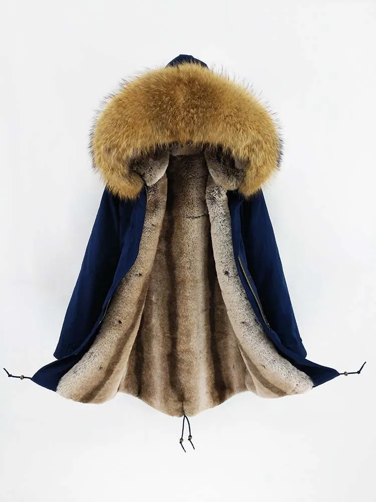 Плюс размер зимняя куртка мужская парка натуральный мех пальто большой натуральный енот меховой капюшон, воротник Толстая теплая верхняя одежда Уличная
