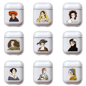 

Cute Portrait For Apple AirPods Case Cartoon Bluetooth Earphone Protective Hard Cover For Airpods Pro cas For Air pods 2 /1/3