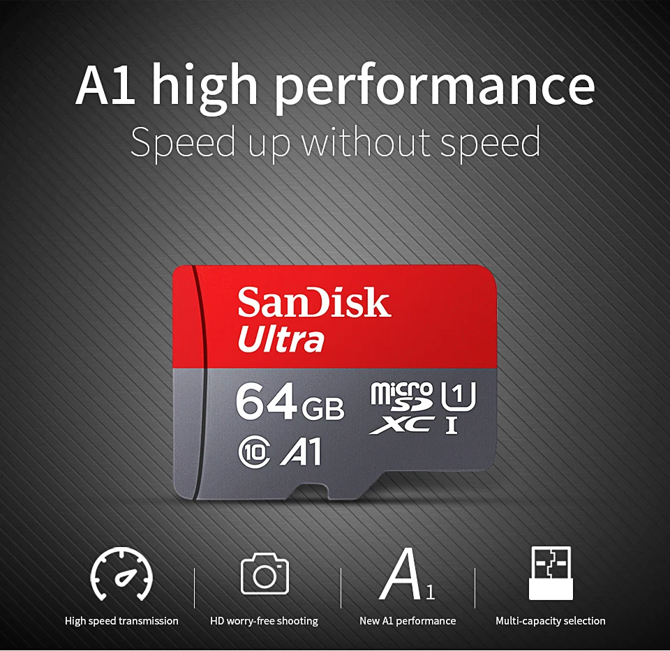 SanDisk Memory Card 128gb Class 10 Micro SD Card 32gb A1 64gb R Speed up 98mb/s Flash Cards 16gb micro sd TF card mini sd card switch memory card