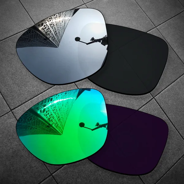 Vonxyz несколько вариантов поляризованные Сменные линзы для солнцезащитных очков - Цвет линз: Chrome-Jade Mirror