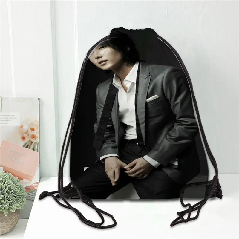 Изготовленный На Заказ Ли JOON GI рюкзак с принтом на шнурках сумка для обуви дорожная пляжная школьная многофункциональная Сатиновые сумки со шнурками - Цвет: 9