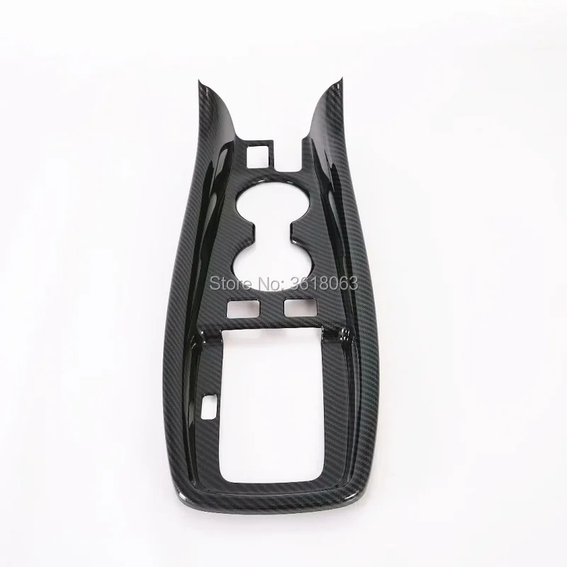 For Toyota Prius 2019 2020 Carbon Fibre Center Console Gear Shift Water Cup Cover Frame Inner Trim Strip Car-Styling Accessories |